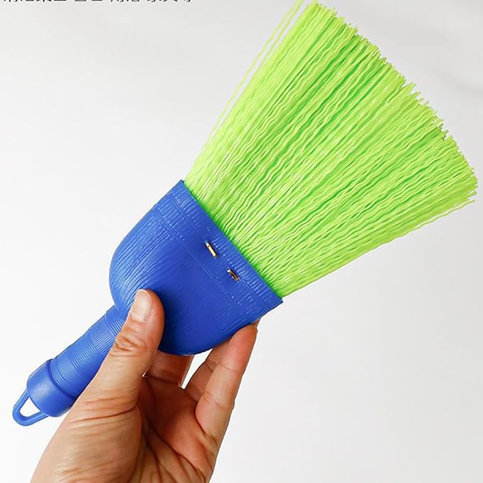 Handheld Broom - 2-Piece Portable Soft Bristle | Outdoor Whisk Broom Sweeping Brush | for Indoor Outdoor Home Rv Car College Bathroom Kitchen