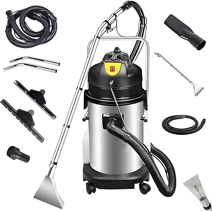 Commercial Carpet Cleaning Machine 30L/40L/50L Professional Commercial 3 in 1 Carpet Spraying Floor Brush Cleaner Extractor Vacuum Washing Machine Portable Carpet Cleaner Wet Dry 30L