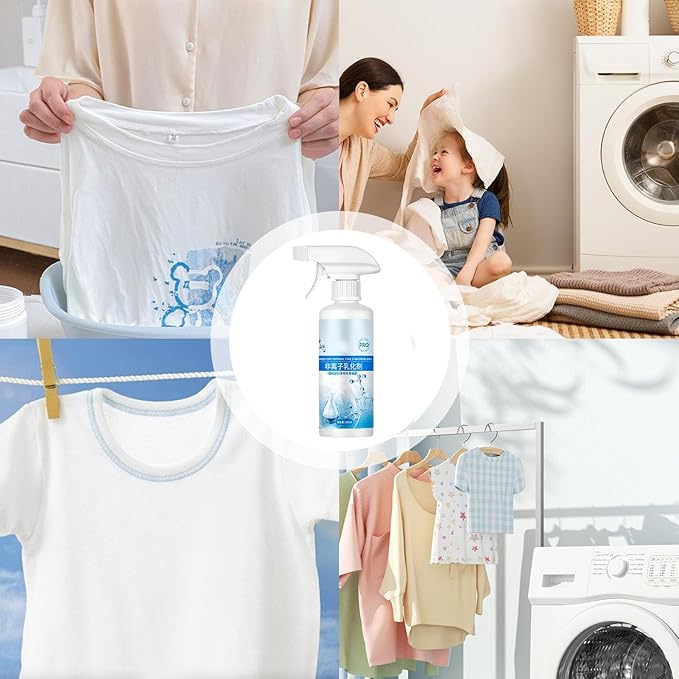 300ml Stain Treater Spray Laundry Stain Remover Clothing Cleaner Spray Powerful Stains Remover For Grease Oil &amp Underarm Stains On Fabrics Fits Cotton Linen &amp Synthetic Clothes