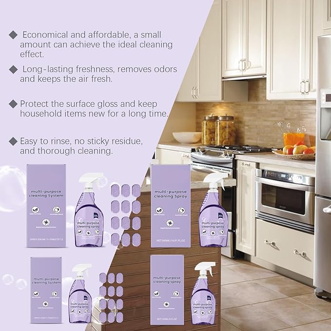 Multi-Purpose Decontamination Cleaner Easily Cleans Grease And Stains On Kitchen Stoves And Kitchenware. A Multi-Functional Cleaner 16.91 FL OZ