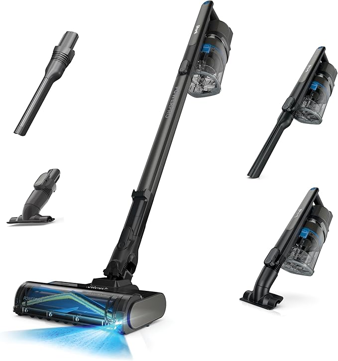 Shark PowerPro Reveal Plus Cordless Vacuum FloorDetect &amp Dirt-Reveal Technology HEPA Filter Carpet &amp Hard Floor Rechargeable Charcoal IZ376H