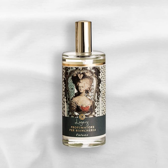 Logevy Firenze 1965 Cotone – Linen Fragrance Spray for Cotton Fabric from Master Perfumer in Italy with Floral &amp Woody Notes to Luxuriously freshen sheets cushions curtains clothing &amp more