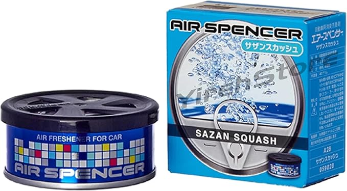 Air Spencer Cartridge Sazan Squash Scent Car Air Freshener Heavy Duty Last Long JDM Eikosha Japan (Pack of 5)