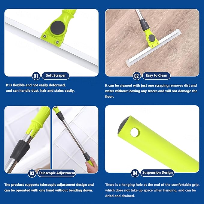 Air Broom as Seen on Tv with 51 Long Handle Air Broom as Seen on Tv Floor Squeegee Heavy Duty for Smooth FloorsRugsWindowsLarge:50×130cm