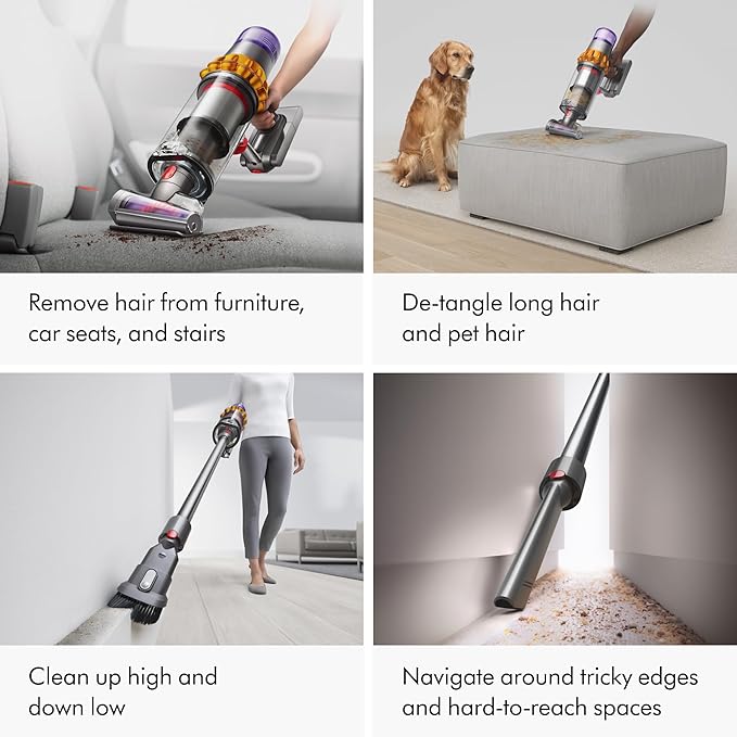 Dyson V15 Detect Cordless Vacuum Cleaner Yellow/Nickel