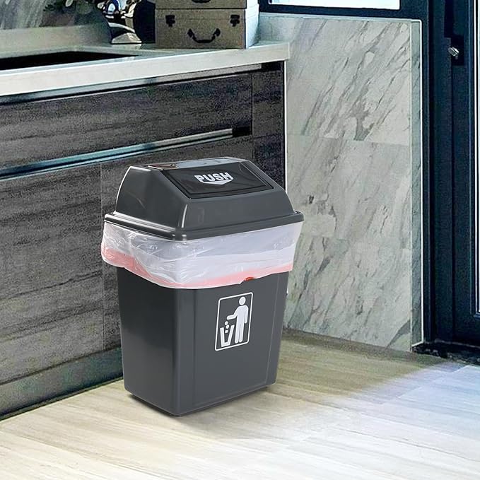 Wekioger 7 Gallon Medium Drawstring Trash Bags White Kitchen Garbage Bags 240 Bags/4 Rolls