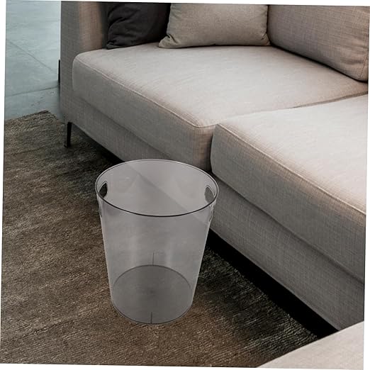 Modern Small Trash Can for Bedroom Plastic Garbage Bin Easy-Access Wastebasket for Home Office Stylish Design Fits Any Decor for Compact Spaces