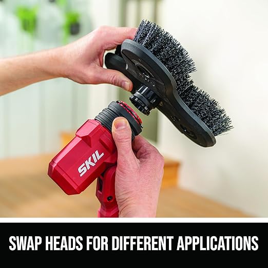 SKIL Electric Spin Scrubber Cordless Power Brush for Cleaning 20V Kit with Battery Charger - PB5100D-12