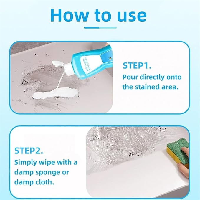 Multi-purpose Rinse-Free Cleaning Cream Heavy-Duty Kitchen Degreaser Foam Cleaner All-Purpose Household Cleaners for Kitchen Bathroom Furniture Stainless Steel (Green)