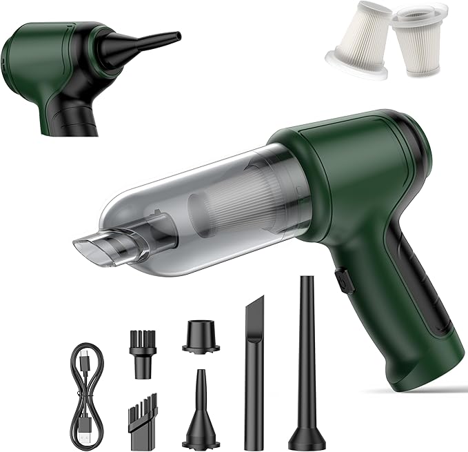 Handheld Car Vacuum - 15000Pa Cordless Wet/Dry 120W High Power with Complete Accessory Kit for Cars Pet Hair Home &amp Office