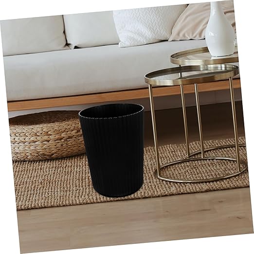 GARVALON Large Plastic Garbage Container Bin Trash Can for Kitchen Office Bathroom and More Sturdy Wastebasket for Versatile Use Modern Design for Home and Commercial Spaces