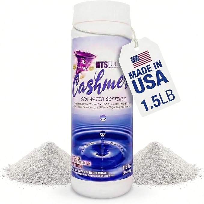 Spa Water Softener for Hot Tubs - 1.5 lb Made in USA | Fast-Dissolving Powder for Silky Smooth Water | Hot Tub Spa Softener Additive Compatible with Chlorine Bromine Mineral Biguanide