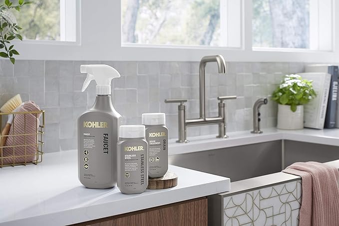 Kohler K-23726-NA Cleaning Agent Drain Treatment 8 fl oz (Pack of 2)