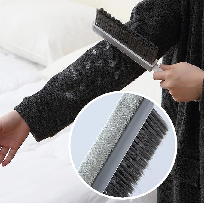 Whisk Broom Hand Held Bench Brush Multi-Functional Double-Sided Bristles Drafting Handle Hand Broom Easy to Carry