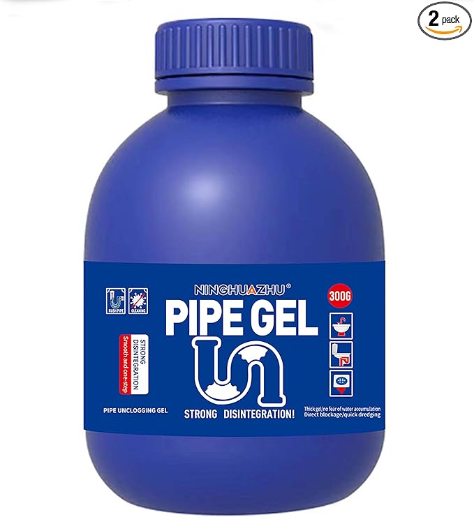 Professional Grade Drain Cleaner Heavy Duty Pipe Unblocker for Kitchen Sink Shower Bathtub Chemical Drain Opener (2)