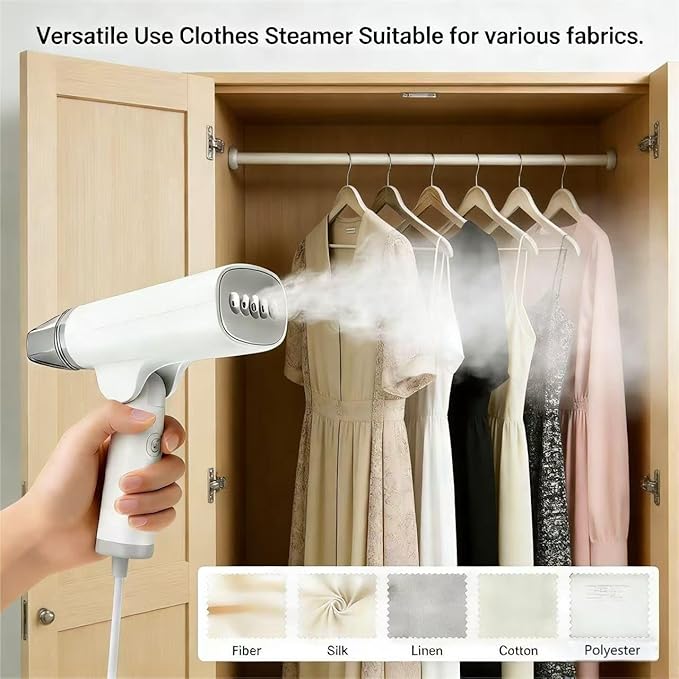 Handheld Garment Steamer Travel Steamer Iron For Clothes Light Weight Foldable and Portable Iron 10s Heat Up Quick Wrinkle Removal 1300W 110V