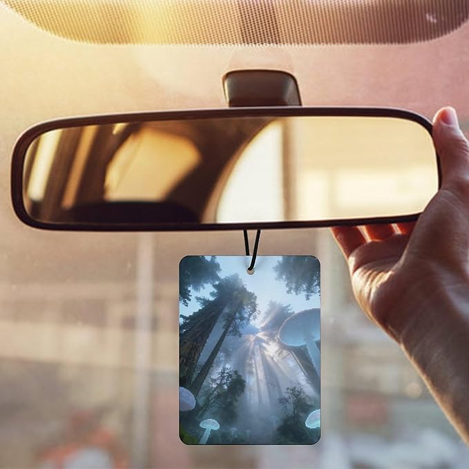 5PCS Car Air Freshener Hanging Personalized Double Sided Tropical Rainforest Car Fresheners Long Lasting New Cars Scents Cute Automotive Freshies for Closets Drawers (tea)