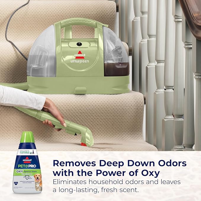 BUNDLE Little Green Portable Carpet Cleaner + PET PRO OXY Spot &amp Stain Formula 32 oz.