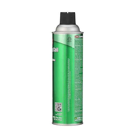 CRC Foaming Coil Cleaner 18 Wt Oz Water-Based Heavy-Duty Cleaner For Air Conditioning And Refrigeration Condensers Aerosol Spray