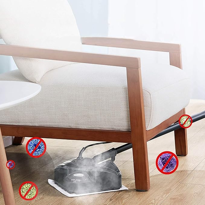 Electric Steam Mop High Temperature Cleaner Washer and Polisher Carpet Floor 1200W Electric Mop Hard Floor Steam Cleaner for All Floors White