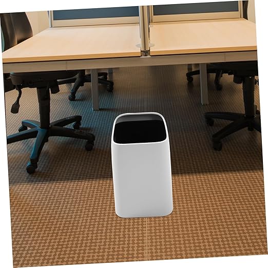 Zerodeko Double Layer Trash Can Nordic Style Sleek Garbage Bin for Kitchen Bedroom and Home Capacity Waste Basket Made from Material