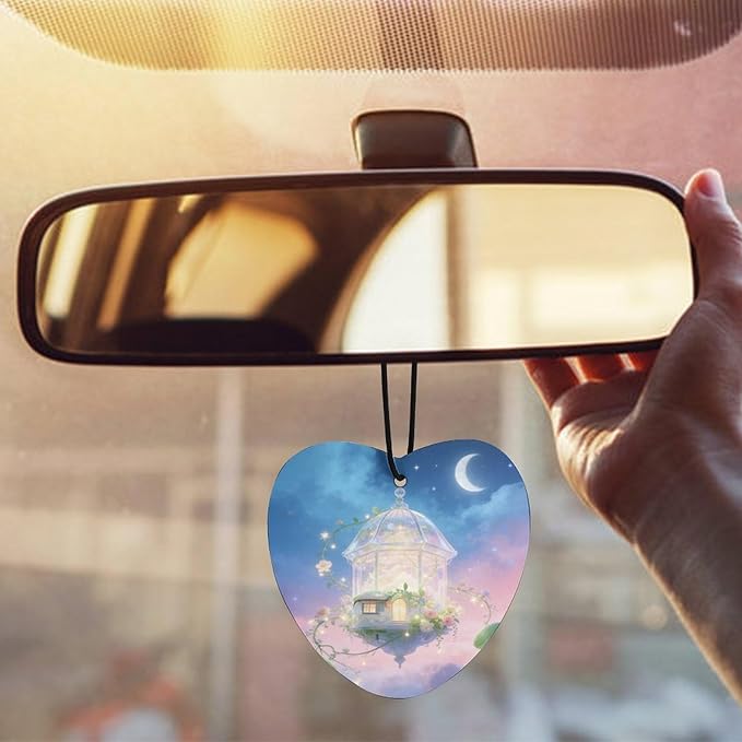 5PCS Car Air Freshener Hanging Personalized Double Sided Starry Vines Car Fresheners Long Lasting New Cars Scents Cute Automotive Freshies for Closets Drawers (tea)