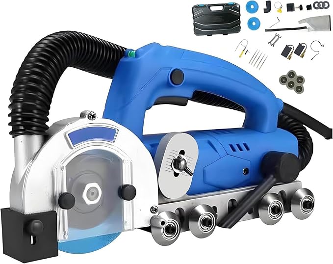 1200w Household Electric Tile Gaps Crevice Cleaning Machine Slotting Tool 9000r/Min Tile Joint Cleaner Tile Joint Cleaning Machine Duty Floor Cleaner A