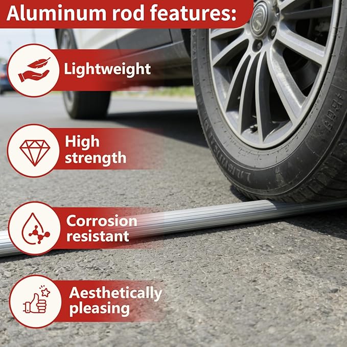 mop Holder Replacement mop Stick mop Handle Heavy-Duty Commercial Industrial mop Handle Suitable for Cotton and Fiber mop Heads with Threaded Clamping Device Aluminum Handle red mop Stick