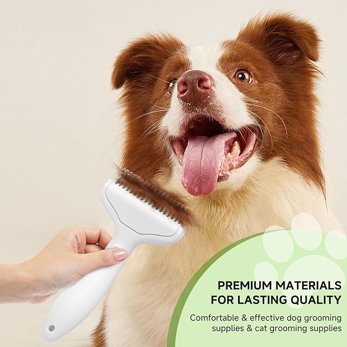 Pet Steam Brush for Dog &amp Cat – shower bath brush – Steam for Shedding &amp Grooming Water Brush for Long &amp Short Haired Pets Spritz Defur Comb 3-in-1 Spray Hair Removal Comb Includes 1*Water