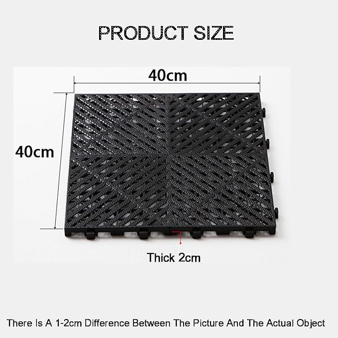 Trench Drainage GrateDrain Covers OutdoorInterlocking Floor TilesPP Modular 40x40cm Multicolor 4-30 pcs(Color620pieces)