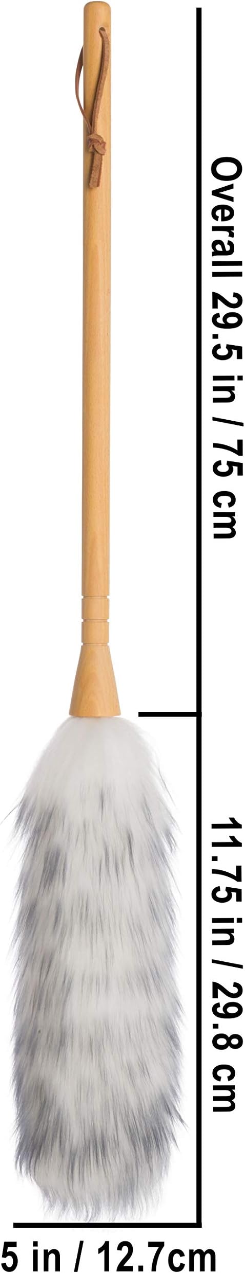 REDECKER Lambswool Duster Natural Magnet for Dust and Fine Particles Cleans Without Scratching 29-1/2 inches - Lambs Wool Dusters for Cleaning - Lambs Wool Duster Made in Belgium Reusable Duster