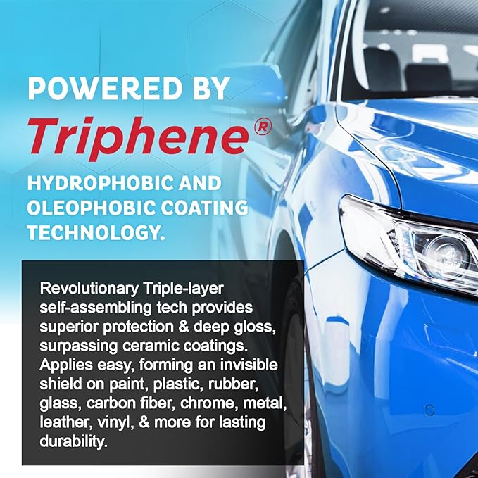 MAXLONE ™ Car Spray with Triphene® Technology Quick Spray &amp Wipe All Purpose Waterless Detailer Clean Shine Protect Paint Glass Wheels Trim Without Pre-Washing (3 20oz w 6 Micro Fiber Cloth