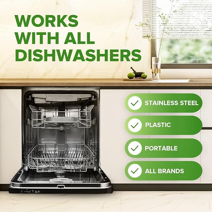 Renuv® Dishwasher Cleaner + Coffee Maker Cleaner Bundle - Heavy Duty Kitchen Appliance Deep Cleaning Descaling (12 Tablets of each)