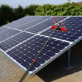 23.62FT Water Fed Pole Kit Solar Panel Cleaning Brush Solar Panel Cleaning Kit Cleaner Tool with 65.62ft Hose and Adjustable Angle Brush Head Outdoor Window Washing Equipment Tool Kit