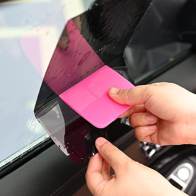 Gomake PPF Squeegee Kit - 5 in 1 Anti-Scratch Soft TPU Squeegee for Vinyl Small Tint Paint Protection Film Vinyl Wrap/Window Tint Tools Mirror/Window/Household Cleaning
