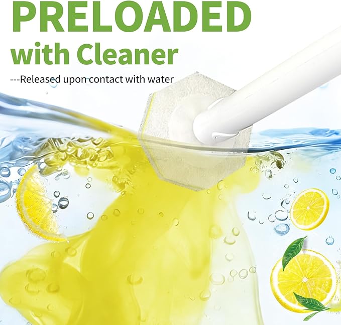 60 Count Toilet Wand Refills for Clorox Disposable Toilet Cleaner Refill Pads for Clorox Wand Cleaning System Upgrade Toilet Brush for Bathroom CleaningNo Falling ApartLight Scent