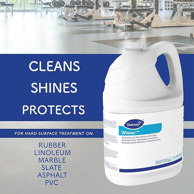 Diversey 94512767 Wiwax Cleaning &amp Maintenance Emulsion Liquid 1 gal Bottle 4/Carton