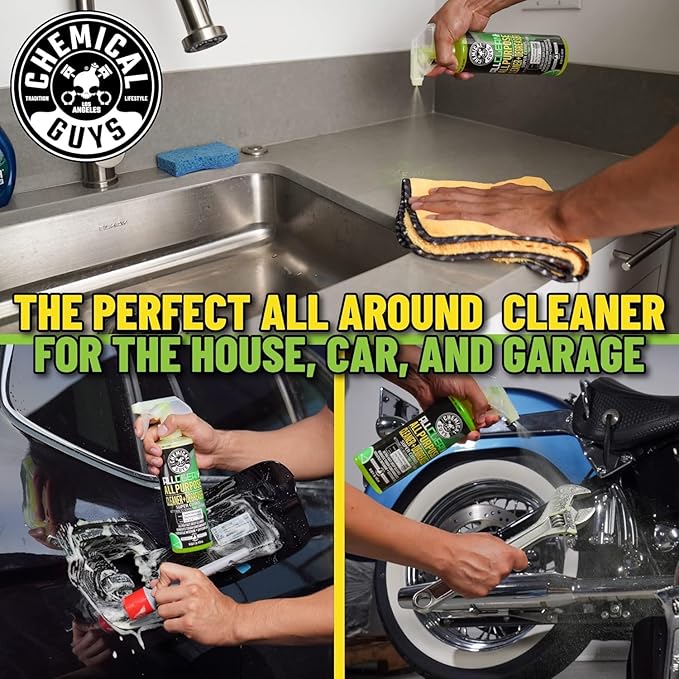Chemical Guys All Clean+ Citrus All Purpose Cleaner (2 x 16 Fl Oz) – Interior &amp Exterior Multi-Surface Degreaser &amp Stain Remover