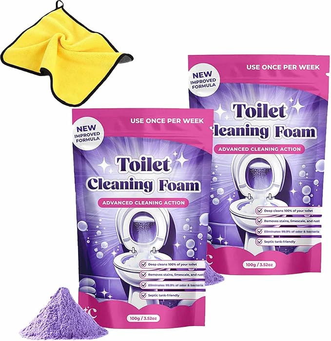 Fizclean Toilet Cleaner Fizclean Toilet Cleaning Foam FizCleaning Powder FizClean Foam Cleaner Touch Free Foaming Foaming Powder (2)