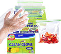 CleanWrap Complete Hygiene Solution - 1000 Pieces of Premium LDPE Disposable Gloves and 225 Zipper Bags