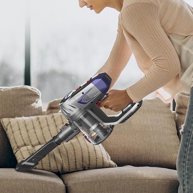 Talent Star Cordless Vacuum Cleaner Lightweight Stick Cleaner with Powerful Suction10Kpa Super Suction 150W High-Speed Detachable Battery Up to 40min Runtime for Home Hard Floor Carpet Pet Hair A