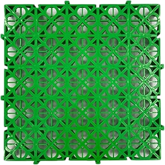 Trench Drainage GrateDrain Covers OutdoorInterlocking Floor TilesModular Mats Multicolor 40x40x4cm Pack of 4-20 Pcs(Green4 pieces)