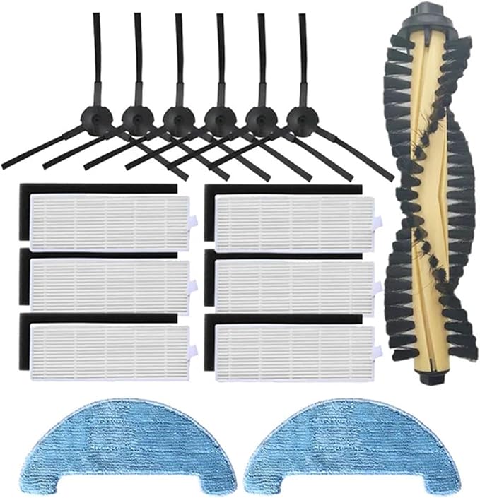BeNtli Robot Vacuum Spare PartsMain Side BrushHepa FilterMop RagStrainer Brush CoverCompatible for GUTREND Style 220 / Compatible for Polaris PVCR 0735 (Color : 2)