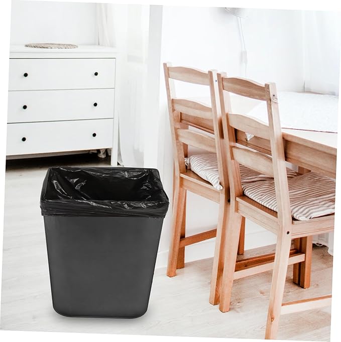 25pcs Thickened Hdpe Garbage Bags Large Trash Bags for Bathroom Kitchen Bedroom Strong Tear-resistant Liners for Easy Waste Disposal and Leak Protection