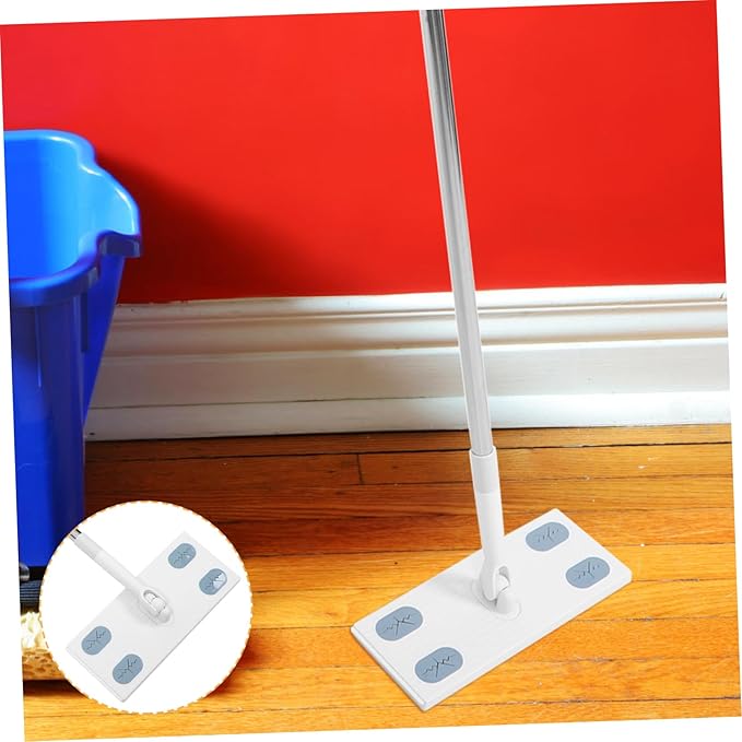 Detachable Dust Mop with Face Towel Refill No Washing Needed Floor Cleaning Mop for Hardwood Laminate Ceramic Tile Cork Surfaces Scratch Cleaning Tool