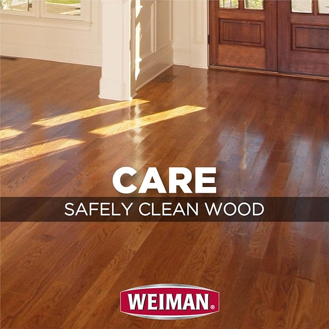 Weiman Hardwood Floor Cleaner – Surface Safe No Harsh Scent Safe for Use Around Kids and Pets Residue Free – 27 oz. Trigger