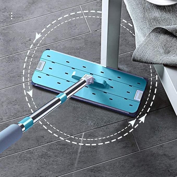 Self-Cleaning and Squeeze Multi Purpose All-in- 360 Degree Rotatable Flat Floor Mops Microfiber Cloth Pad