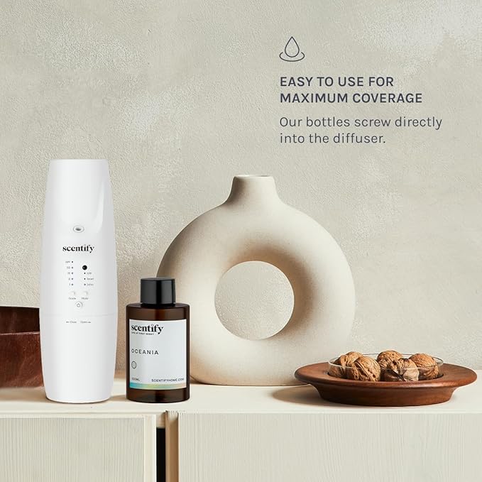 Scentify Oceania Aroma Oil Refill Scent for Oil Diffusers - Orange Apple White Tea Lavender Scents - Luxurious Relaxing Aromatherapy Diffuser Fragrance 100ml 3.38 oz