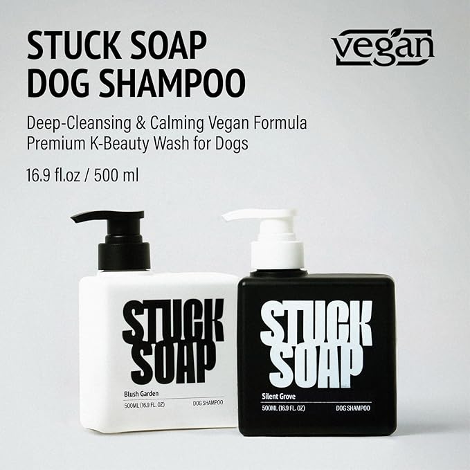 Vegan Dog Shampoo - Inspired by K-Beauty Luxury Spa Care Long-Lasting Scent High-Concentrate Rich Lather Deep Cleaning &amp Odor Control 500ml (Blush Garden)
