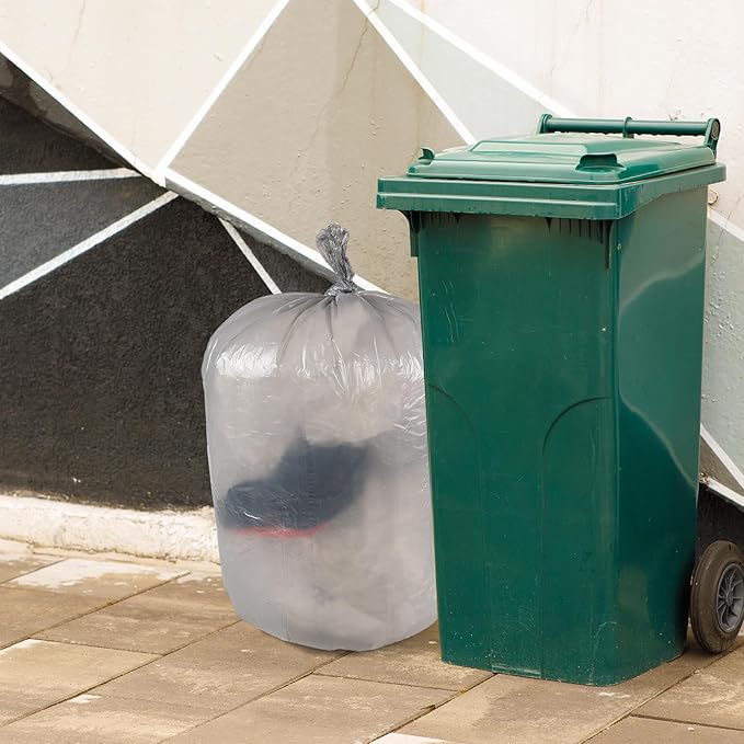 18 Gallon Gray Trash Bags Tall Kitchen Garbage Can Bag Large Garbage Bags 100 Counts
